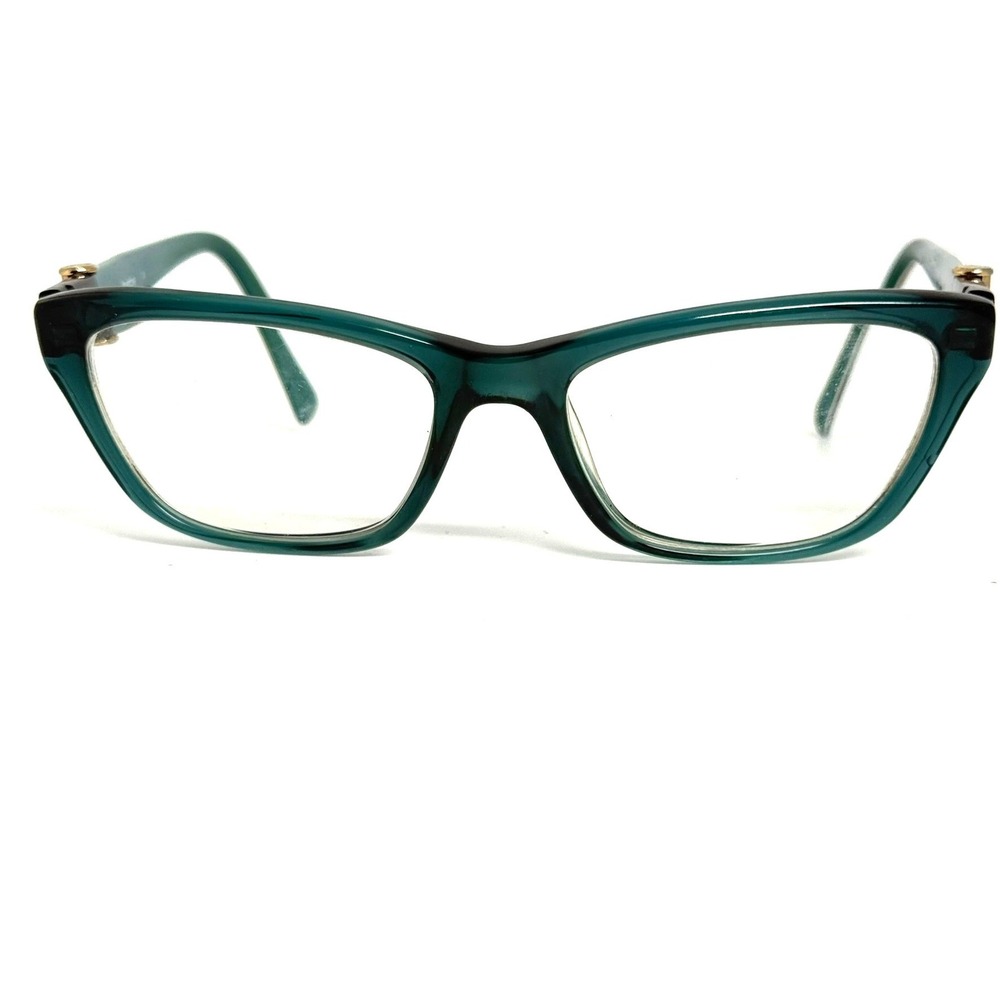 Bebe Eyeglasses Teal Cat Eye Frames Tortoise Temples BB5112 471 135